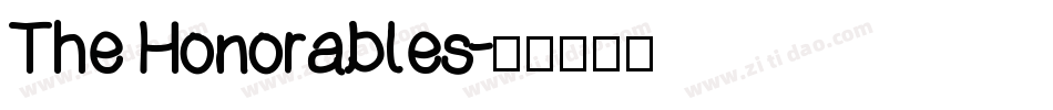The Honorables字体转换